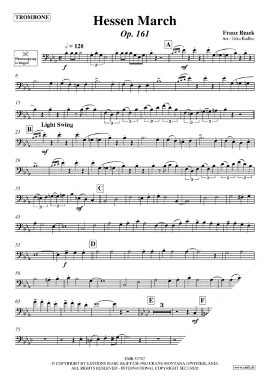 Hessen March Piano Accompaniment scores gallery preview page 3
