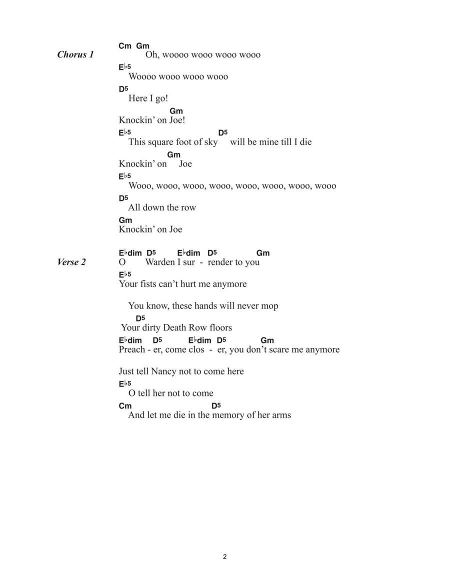 Knockin' On Joe Acoustic Guitar scores gallery preview page 2