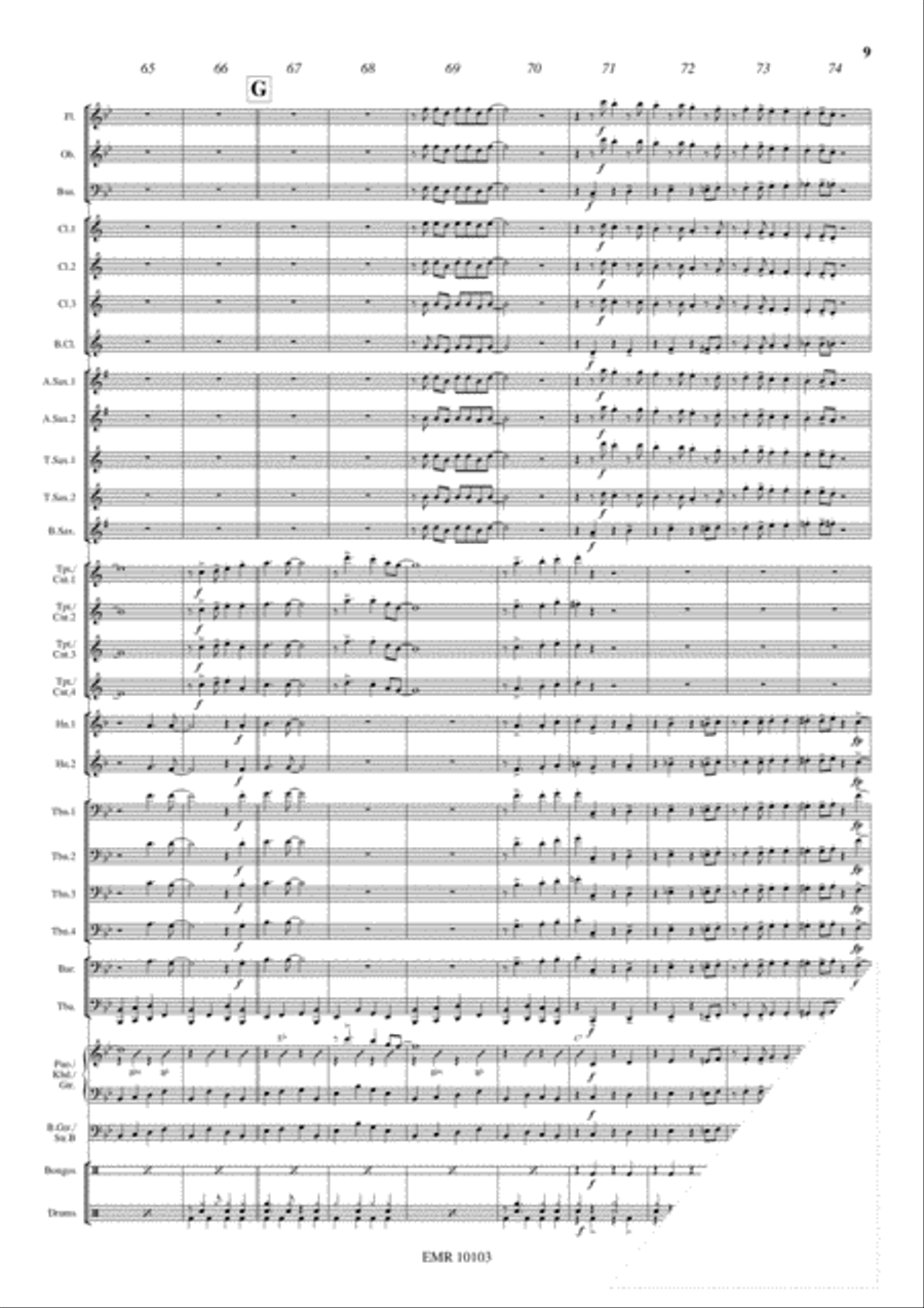 Rush Hour Concert Band scores gallery preview page 10