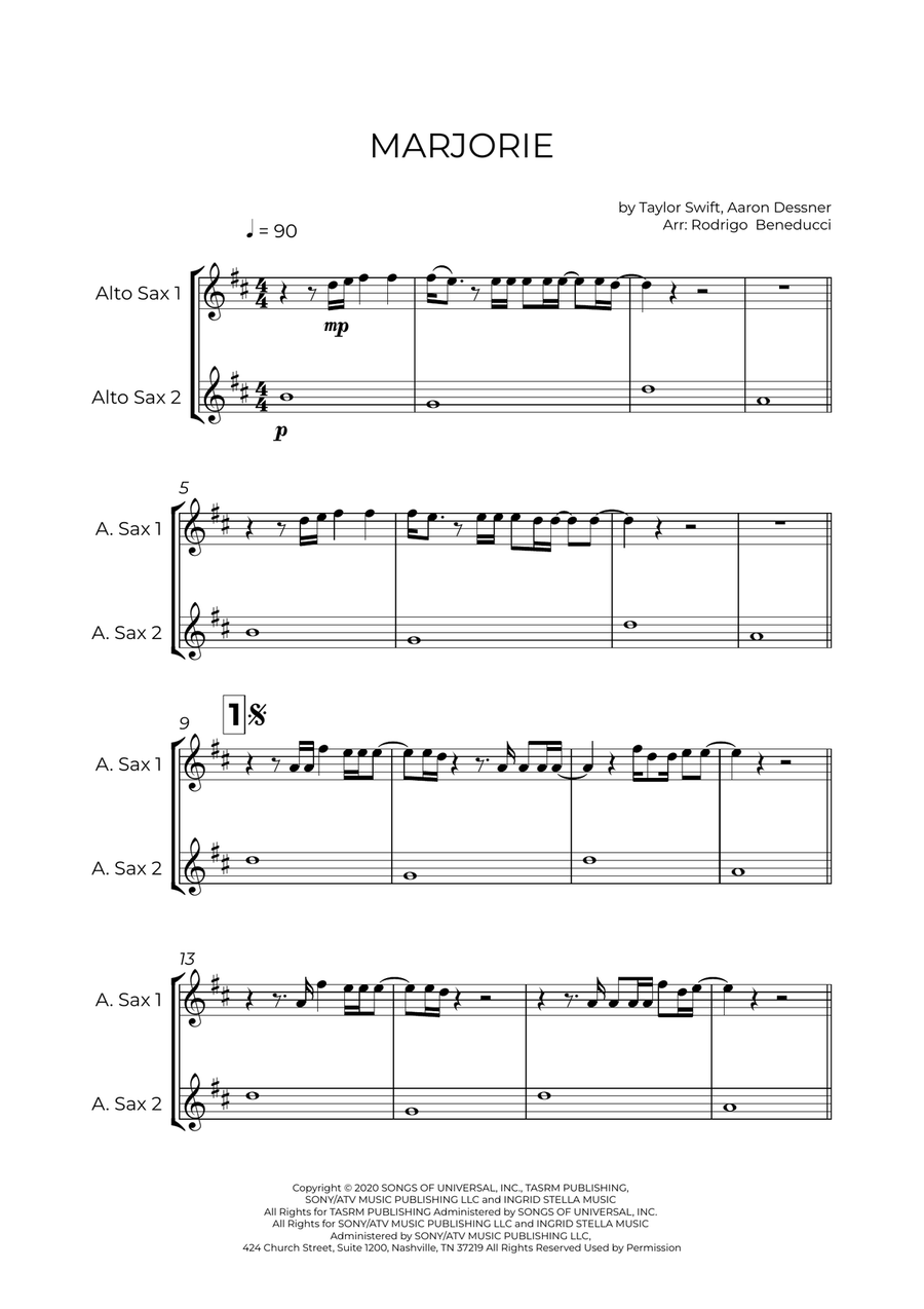 Marjorie Woodwind Duet scores gallery preview page 2