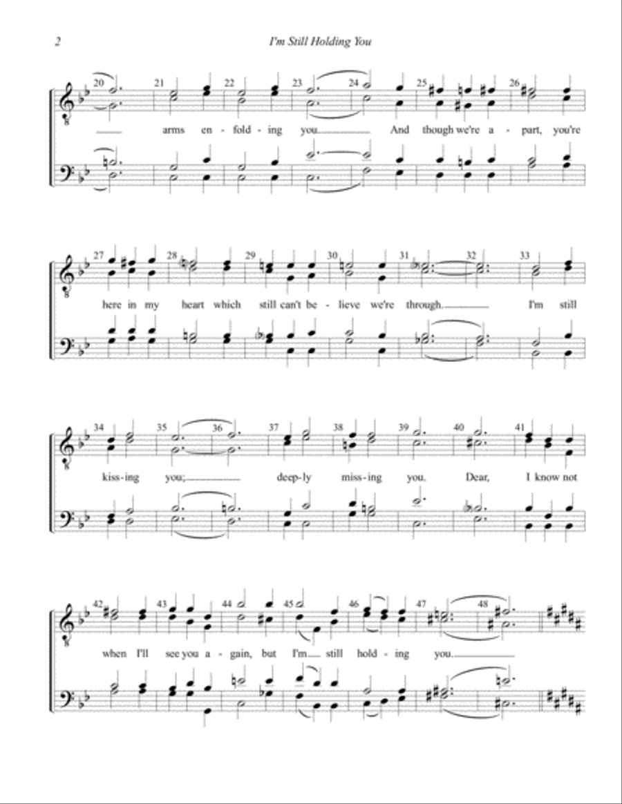 I'm Still Holding You TTBB scores gallery preview page 2