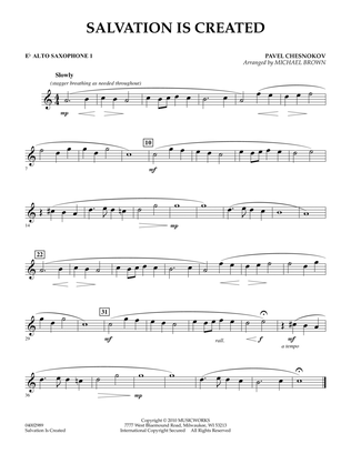 Book cover for Salvation Is Created - Eb Alto Saxophone 1