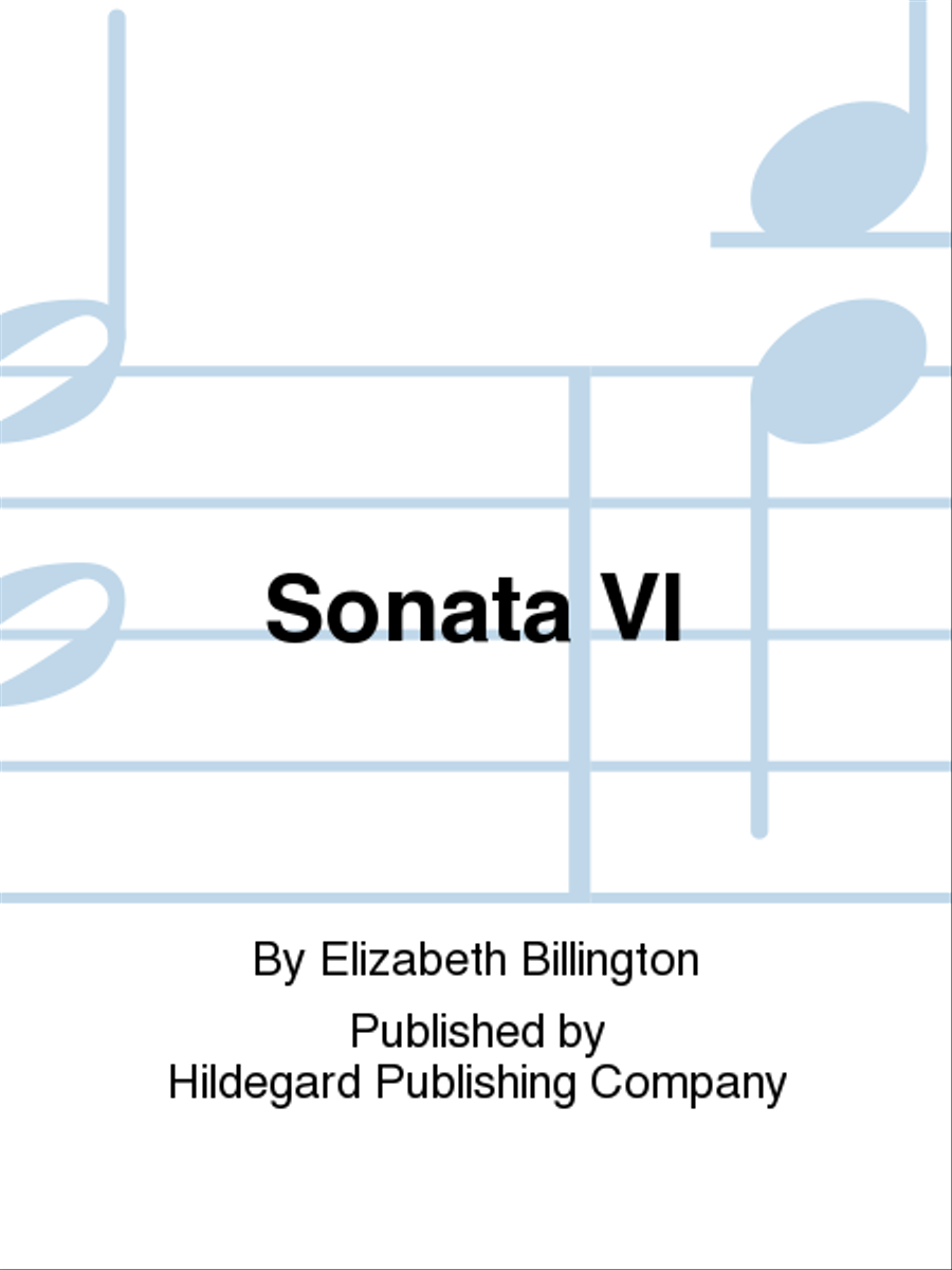 Sonata VI Harpsichord scores gallery preview page 1