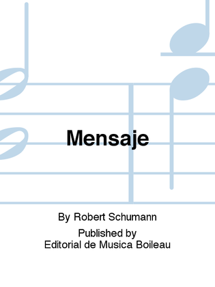 Book cover for Mensaje