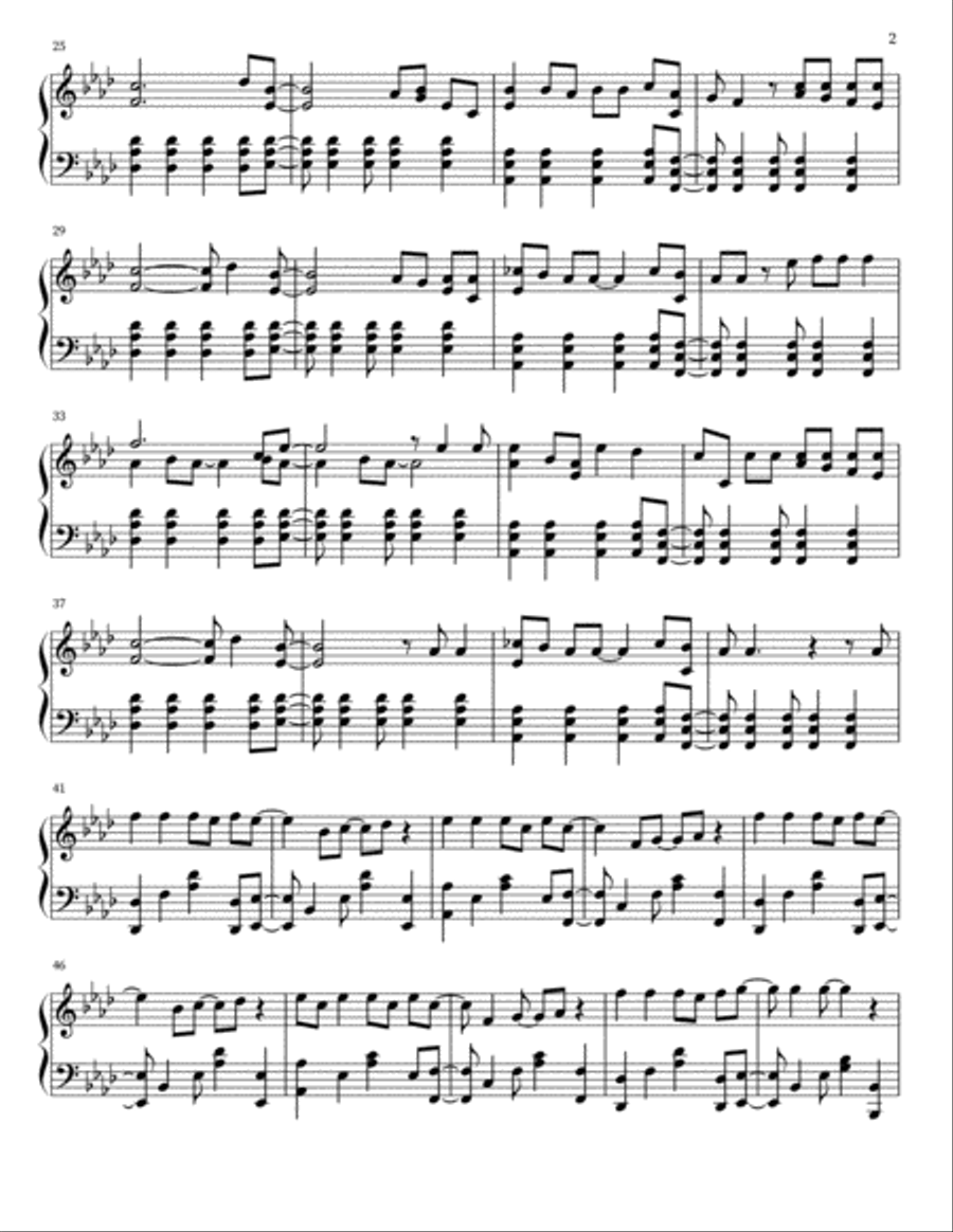 Viva La Vida Piano Solo scores gallery preview page 2