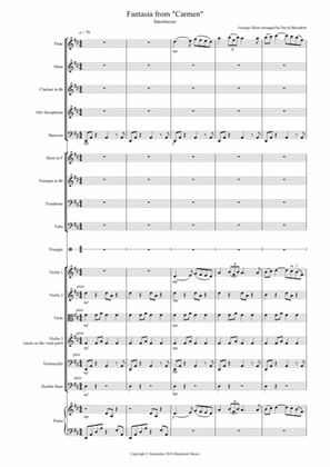 Intermezzo (Fantasia from Carmen) for School Orchestra
