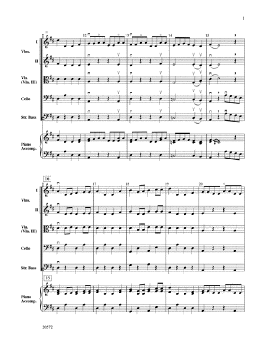 Bach Country Fiddles Orchestra scores gallery preview page 3
