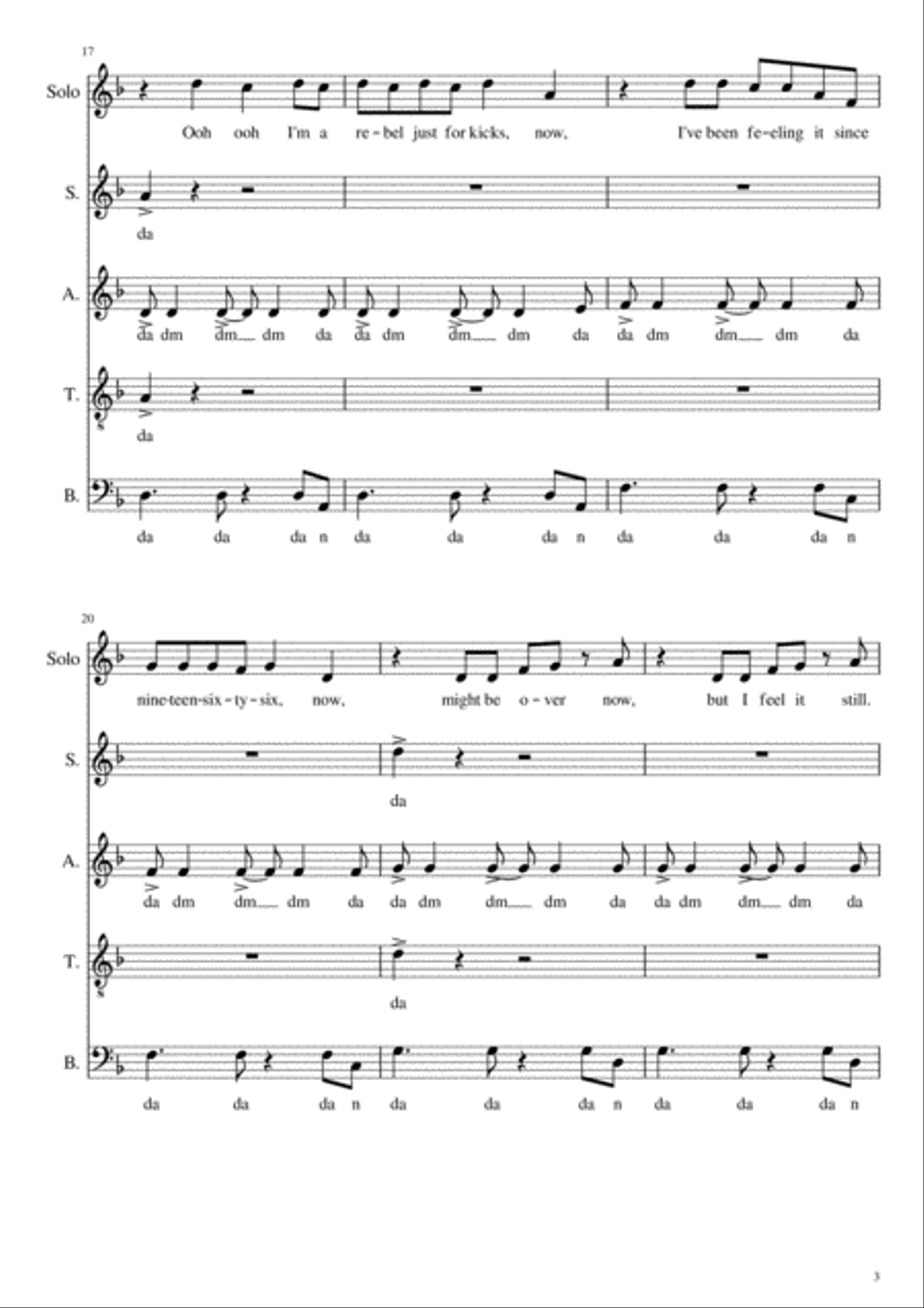 Feel It Still 4-Part scores gallery preview page 3