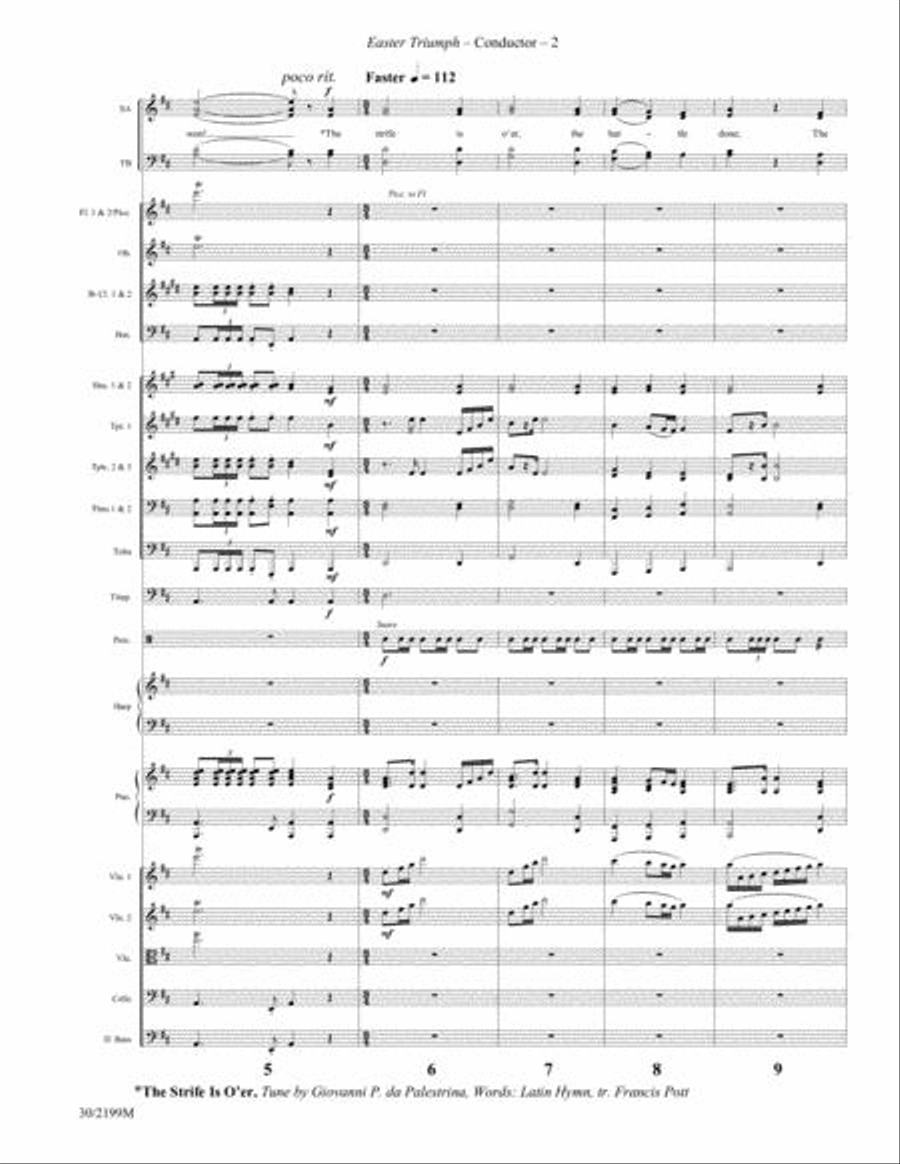 Easter Triumph - Full Orchestral Score and Parts Choir scores gallery preview page 2
