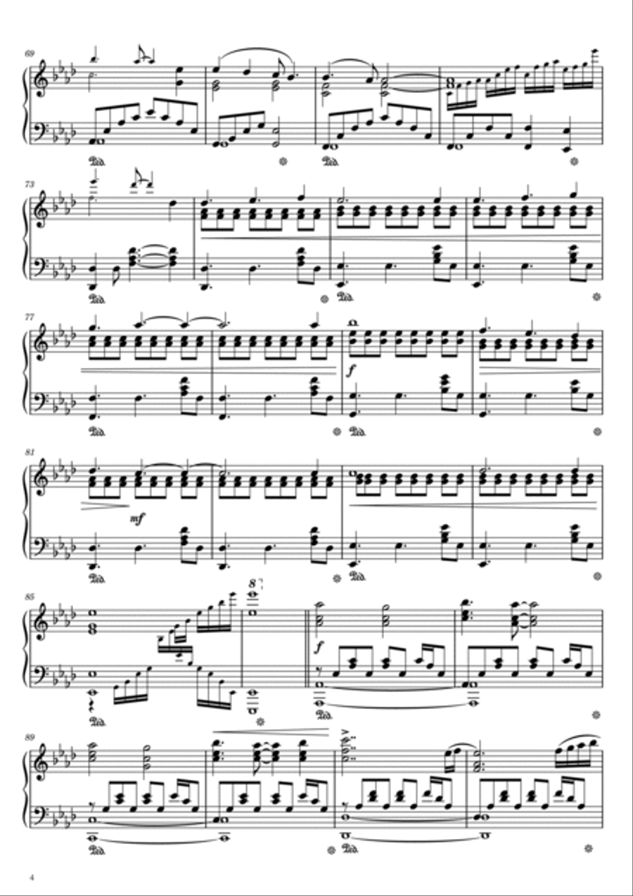 Red Swan Piano Solo scores gallery preview page 4