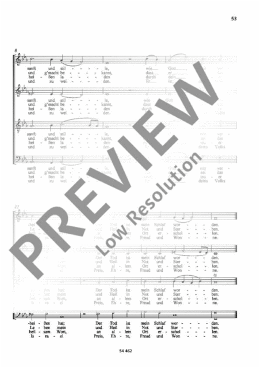 Mit Fried und Freud ich fahr dahin 4-Part scores gallery preview page 3