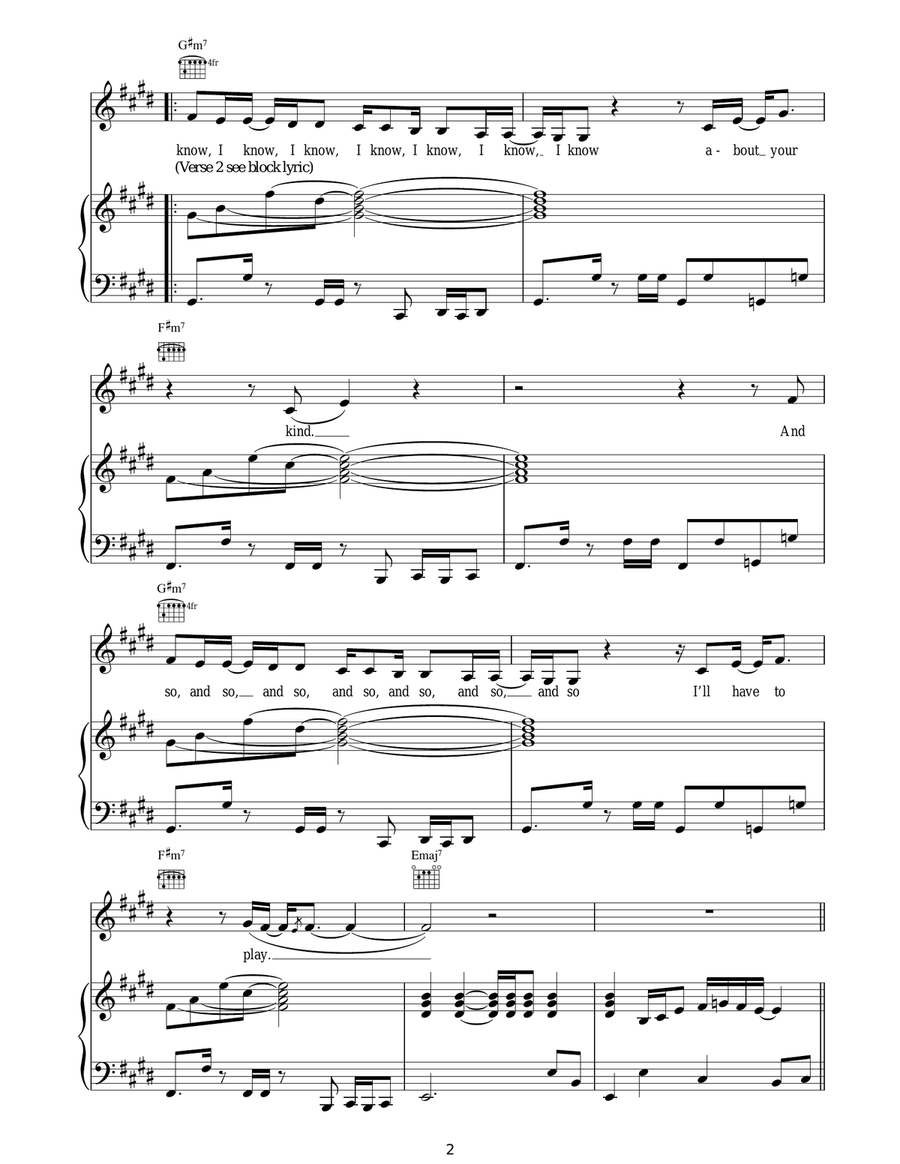 Murder On The Dancefloor Piano, Vocal scores gallery preview page 2