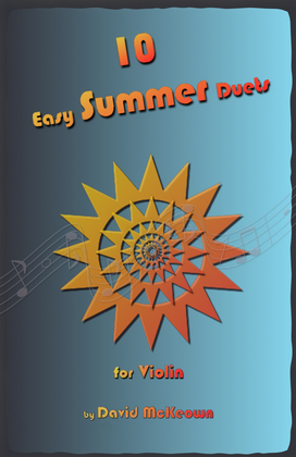 Book cover for 10 Easy Summer Duets for Violin