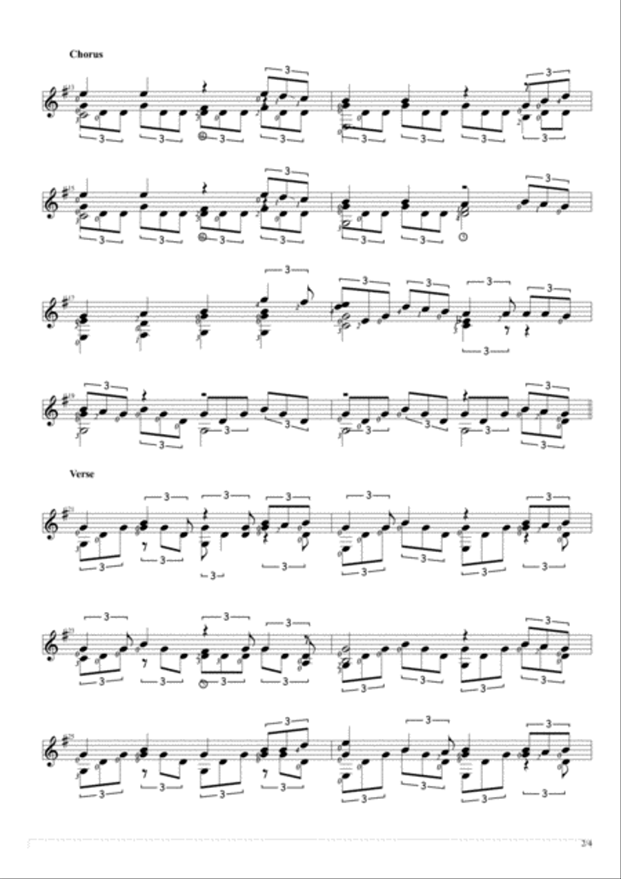 You Are The Reason You Are The Reason Electric Guitar scores gallery preview page 2