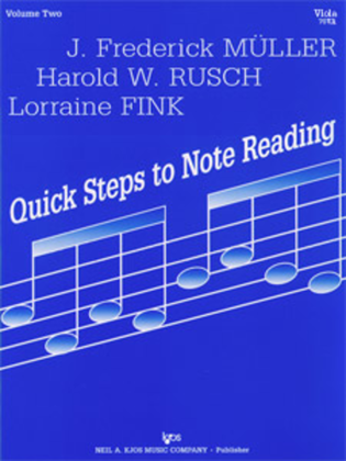 Quick Steps To Notereading, Vol 2 - Viola