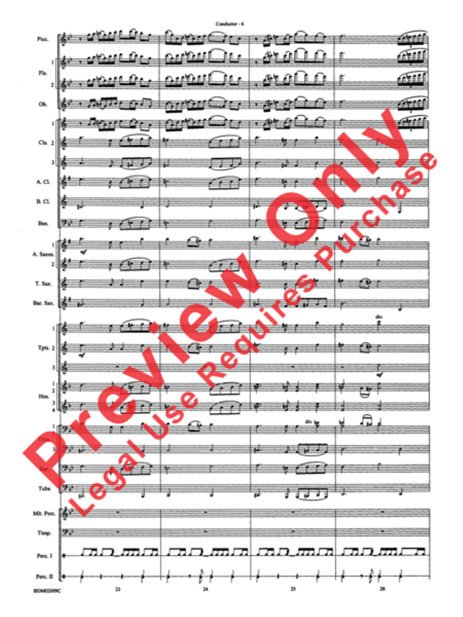 Thine Alabaster Cities Gleam (A Message of Hope for America) Concert Band scores gallery preview page 8