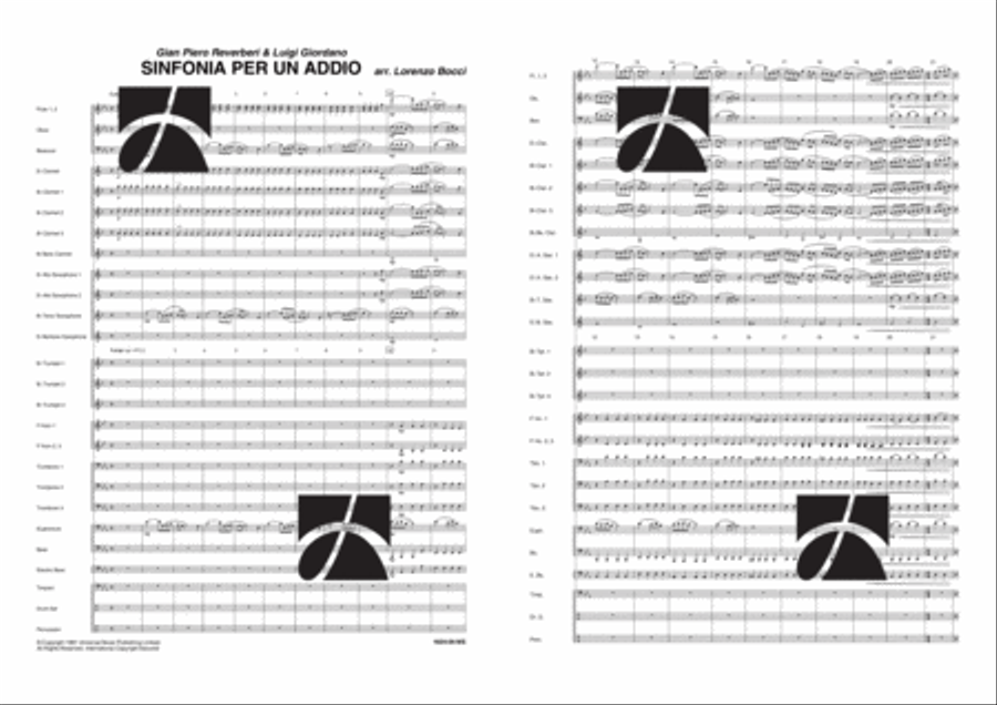 Sinfonia per un Addio Concert Band scores gallery preview page 2