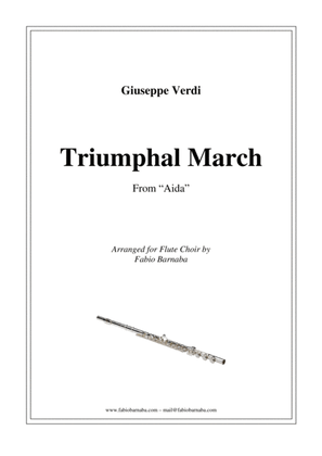 Book cover for Triumphal March from "Aida" - for Flute Choir