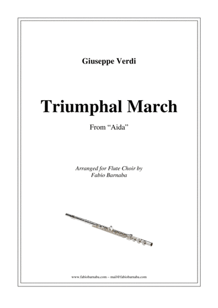 Triumphal March from "Aida" - for Flute Choir image number null