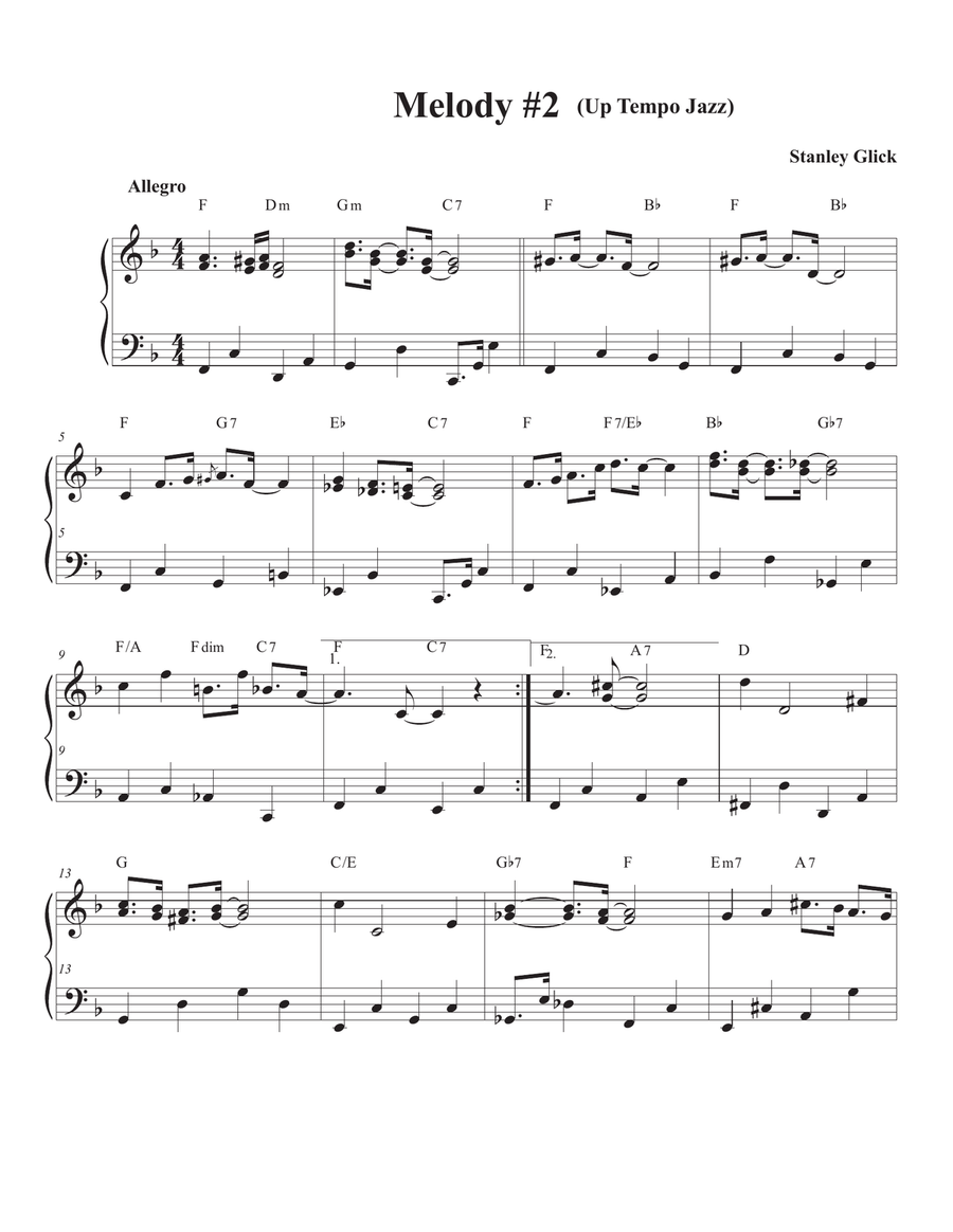 Songs Of Easy Play Jazz Book #1 Piano Solo scores gallery preview page 3