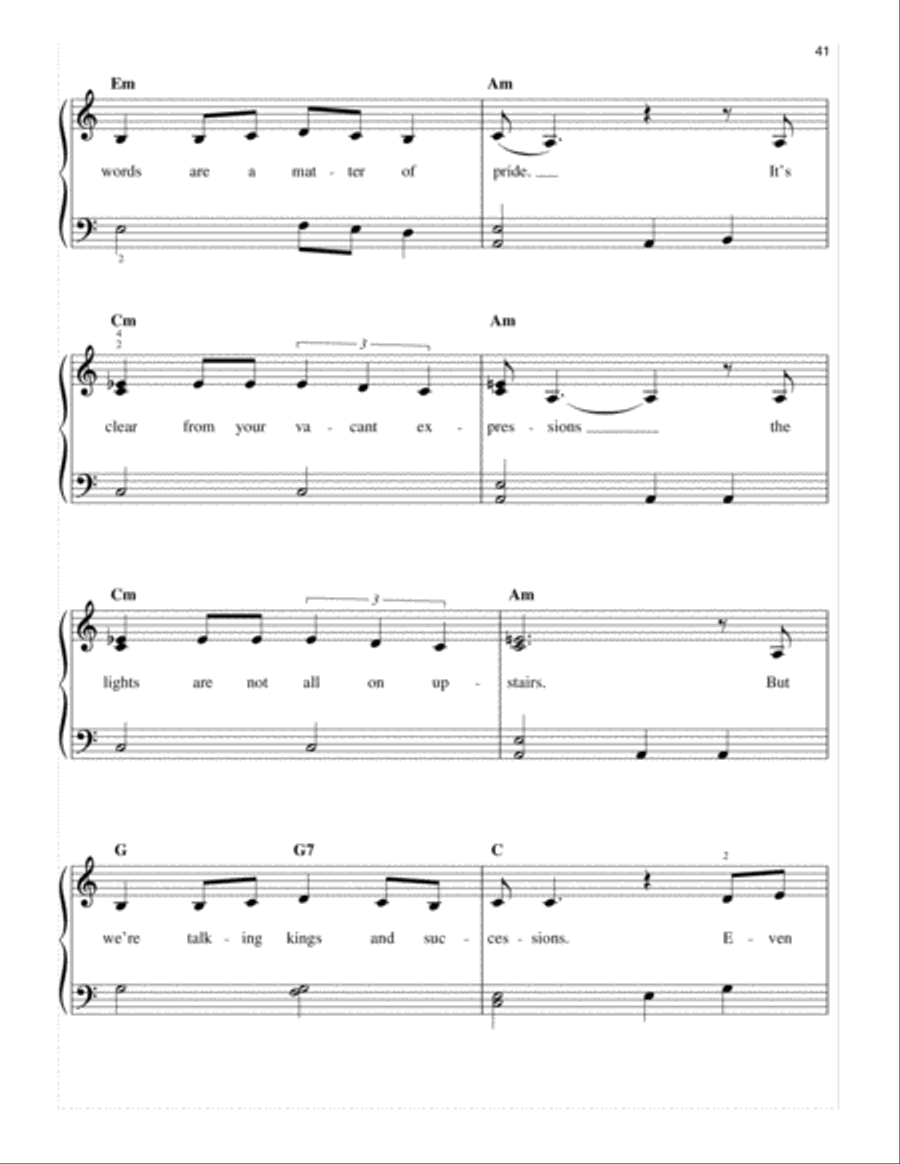 Be Prepared (from The Lion King: Broadway Musical) Easy Piano scores gallery preview page 2