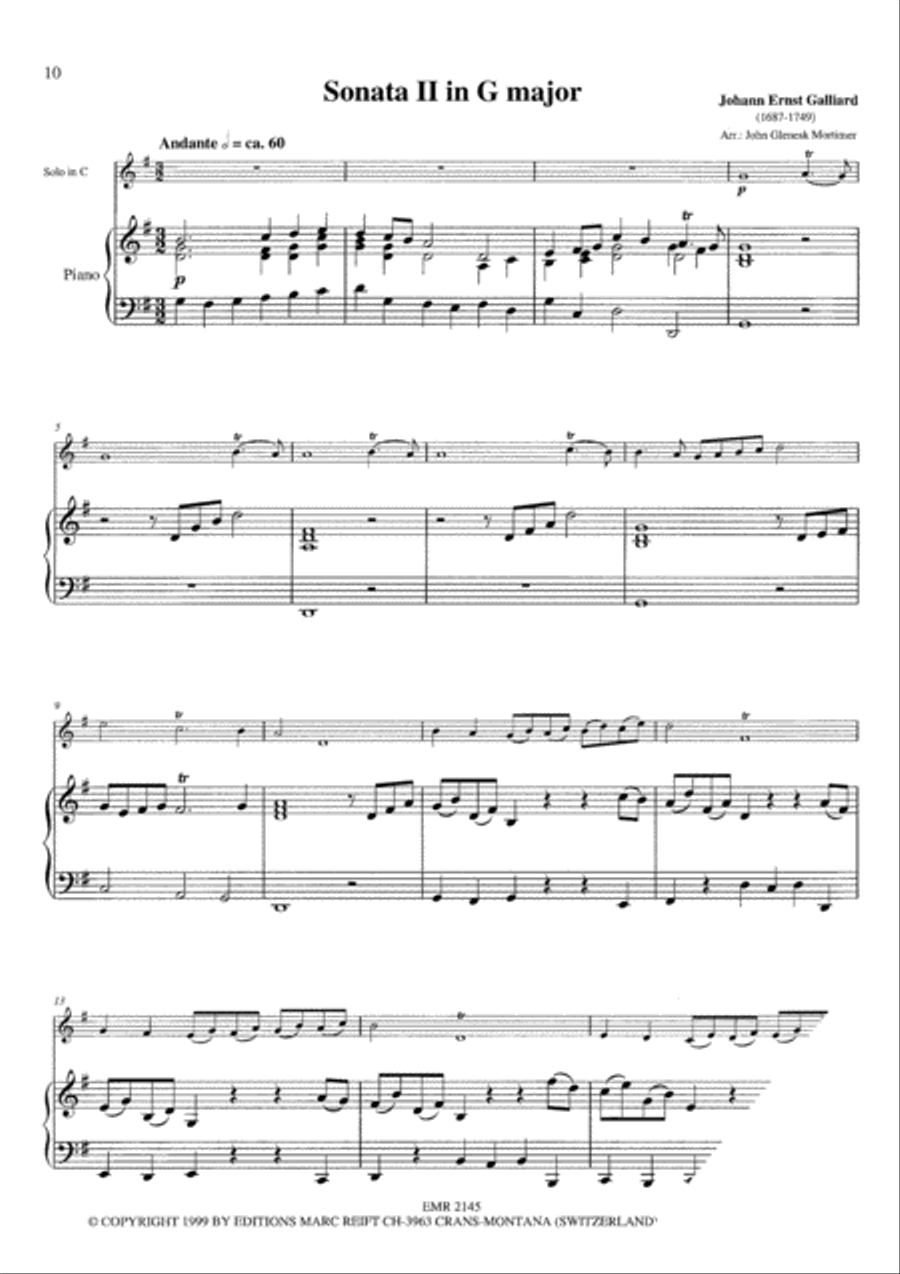 6 Sonatas Trumpet Solo scores gallery preview page 4