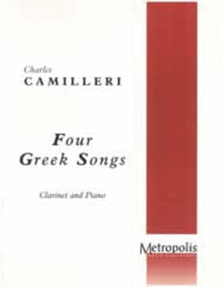 Book cover for 4 Greek Songs for Clarinet and Piano