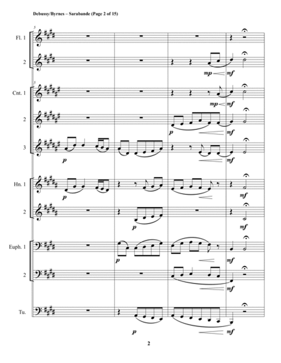 Sarabande (Brass Octet + 2 Flutes) image number null