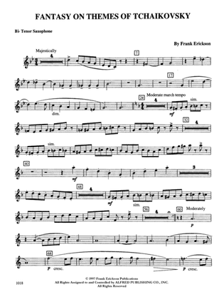 Fantasy on Themes from Tchaikovsky: B-flat Tenor Saxophone
