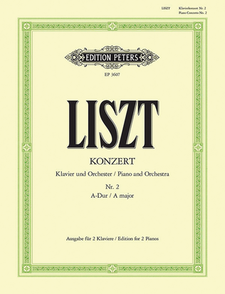 Book cover for Piano Concerto No. 2 in A (Edition for 2 Pianos)