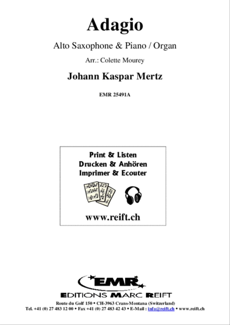 Adagio Adagio Alto Saxophone scores gallery preview page 2