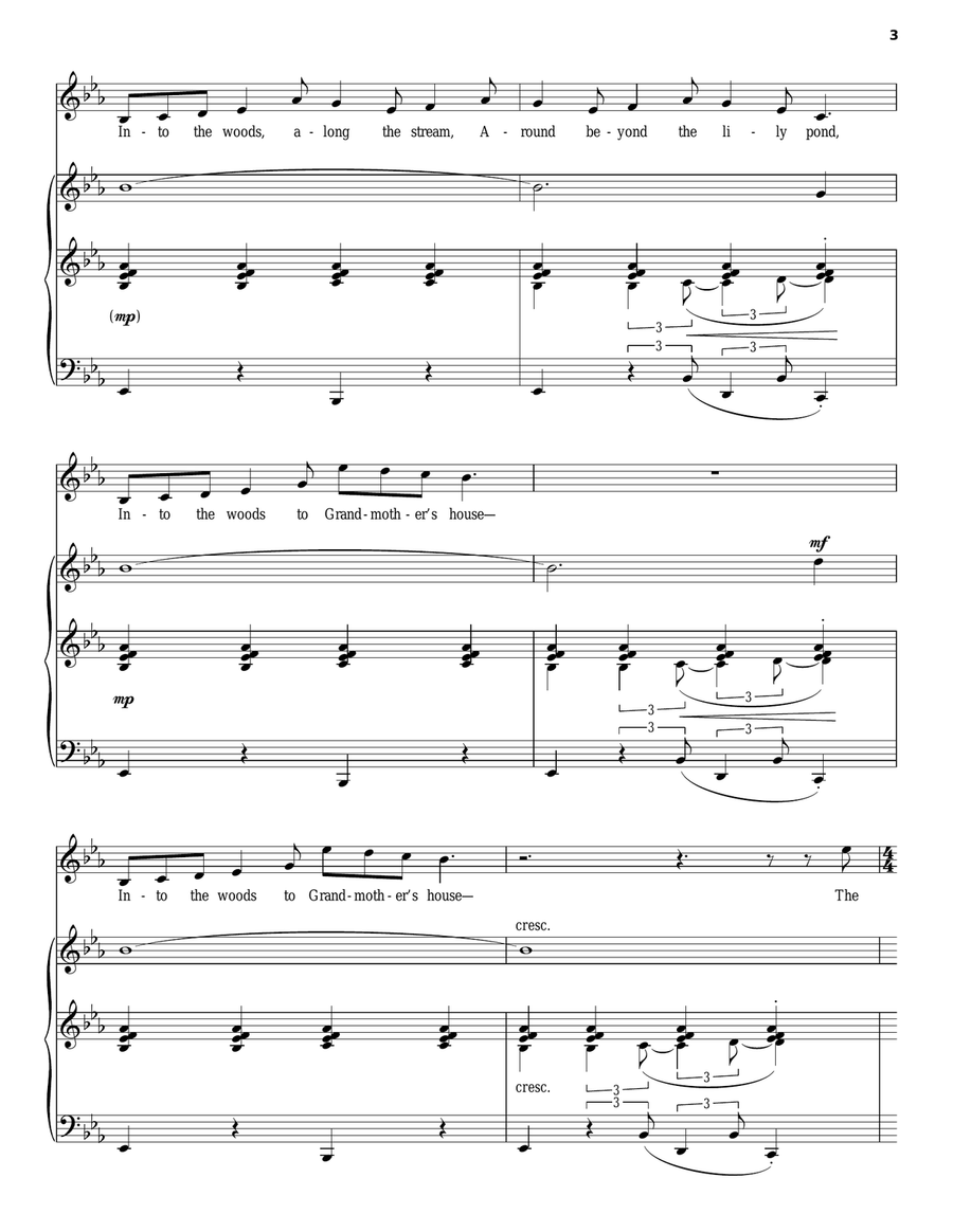 Into The Woods Piano, Vocal scores gallery preview page 3