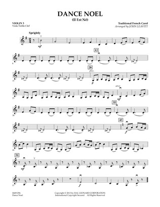 Dance Noel (Il Est Ne) - Violin 3 (Viola Treble Clef)