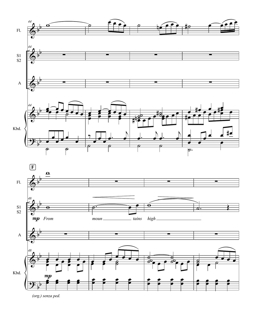 A Plea for Peace SSA scores gallery preview page 6