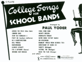 Book cover for College Songs for School Bands – C Flute