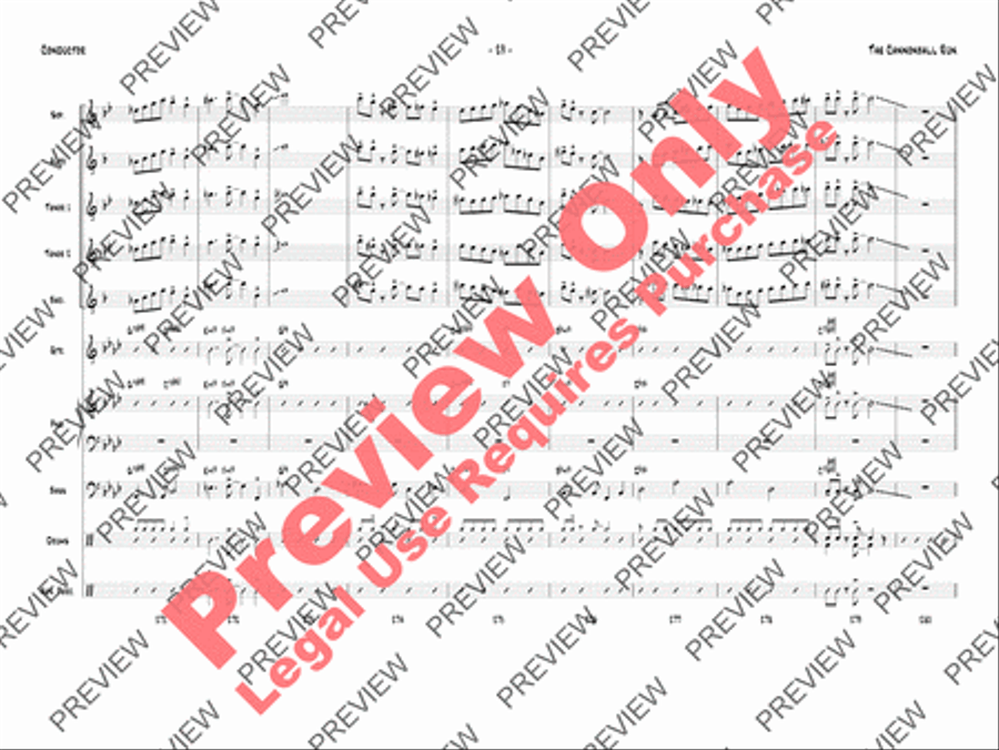 The Cannonball Run The Cannonball Run Jazz Ensemble scores gallery preview page 32