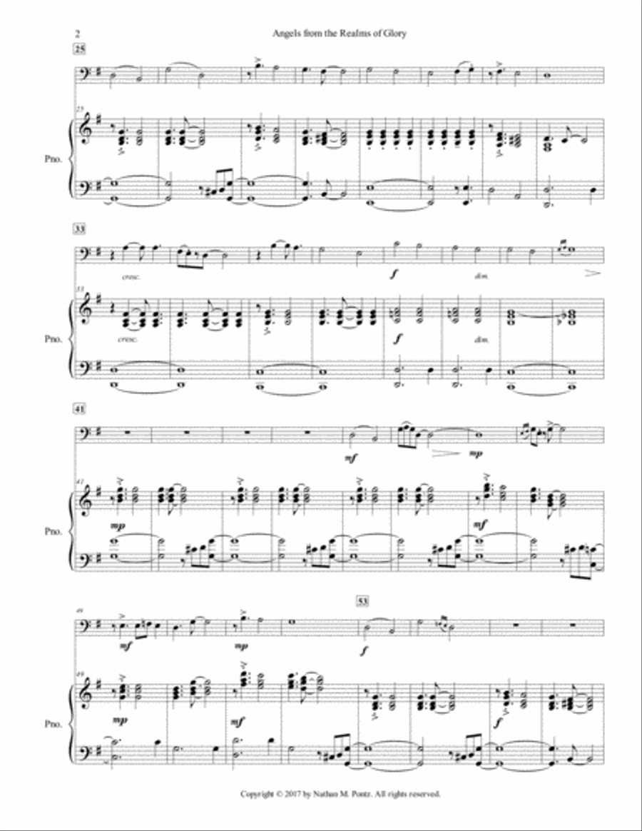Angels from the Realms of Glory Small Ensemble scores gallery preview page 2