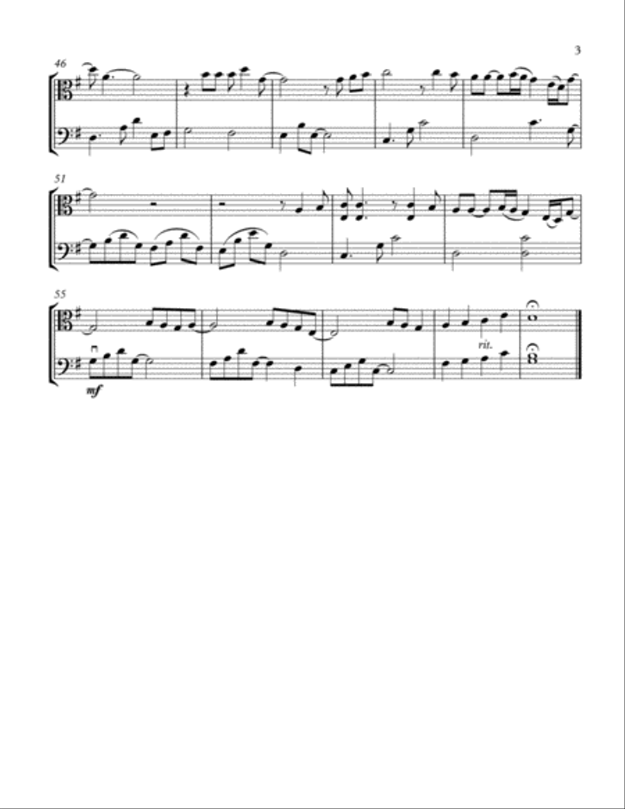 Wonderful Tonight String Duet scores gallery preview page 4