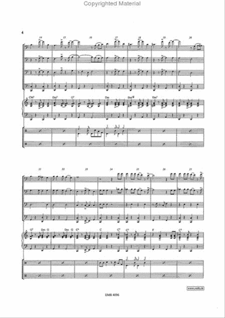 South America Take It Away Trombone Quartet scores gallery preview page 4