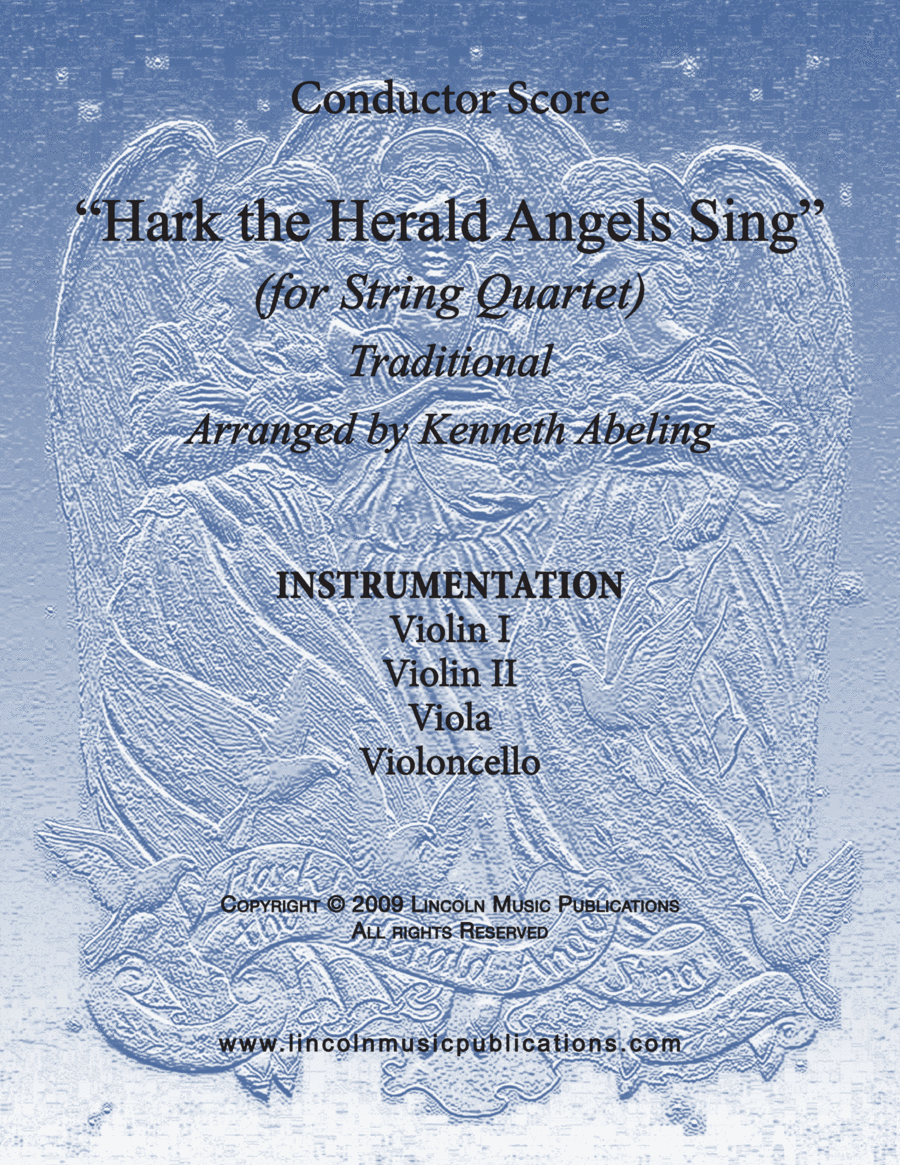 Hark The Herald Angels Sing (for String Quartet) image number null