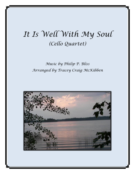 It Is Well With My Soul for Cello Quartet image number null