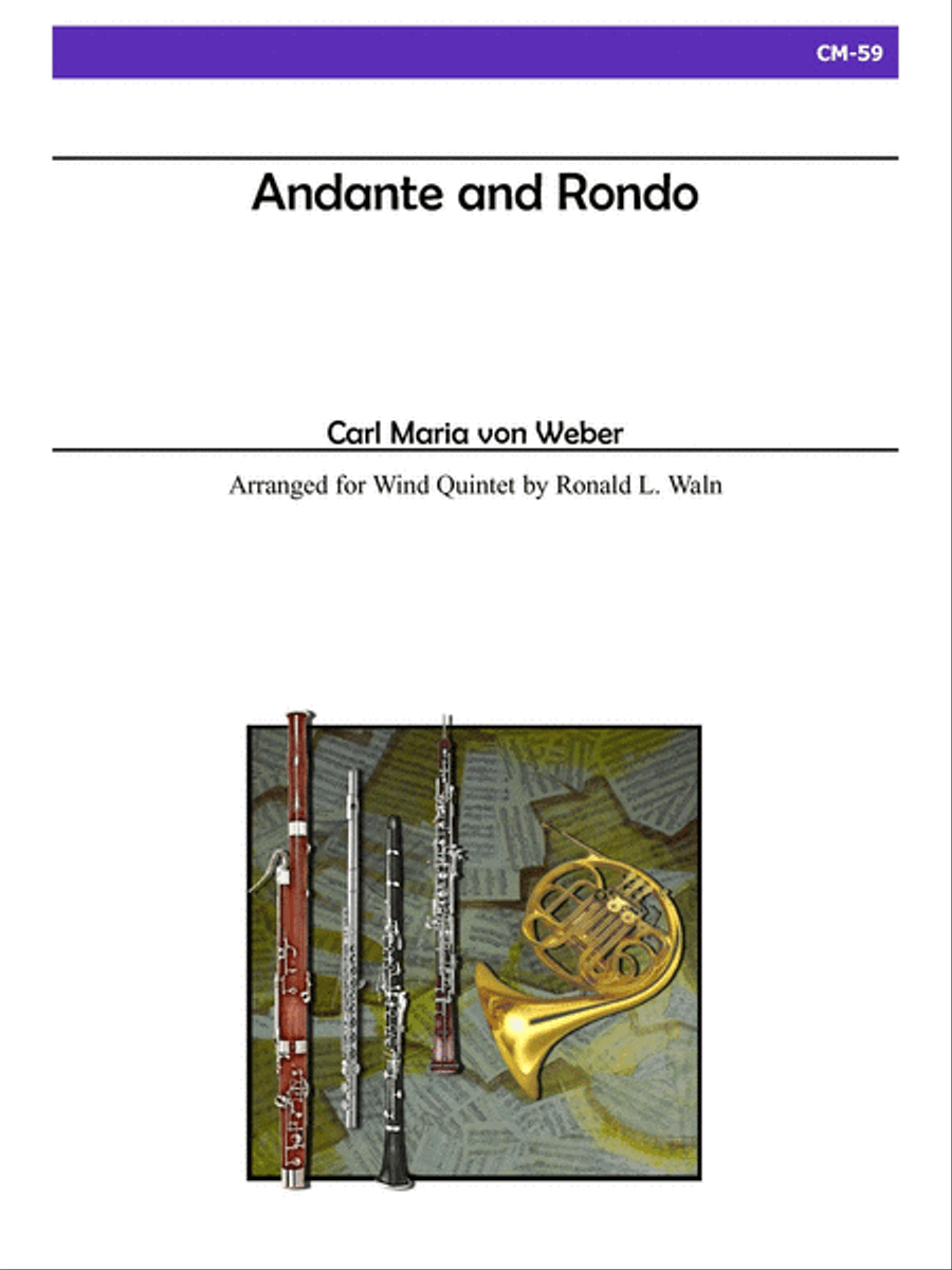 Andante and Rondo for Wind Quintet Woodwind Quintet scores gallery preview page 1