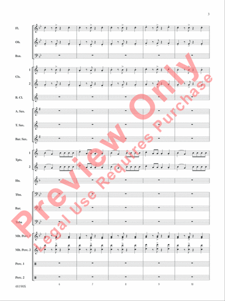 Con Calma (Remix) Concert Band scores gallery preview page 4