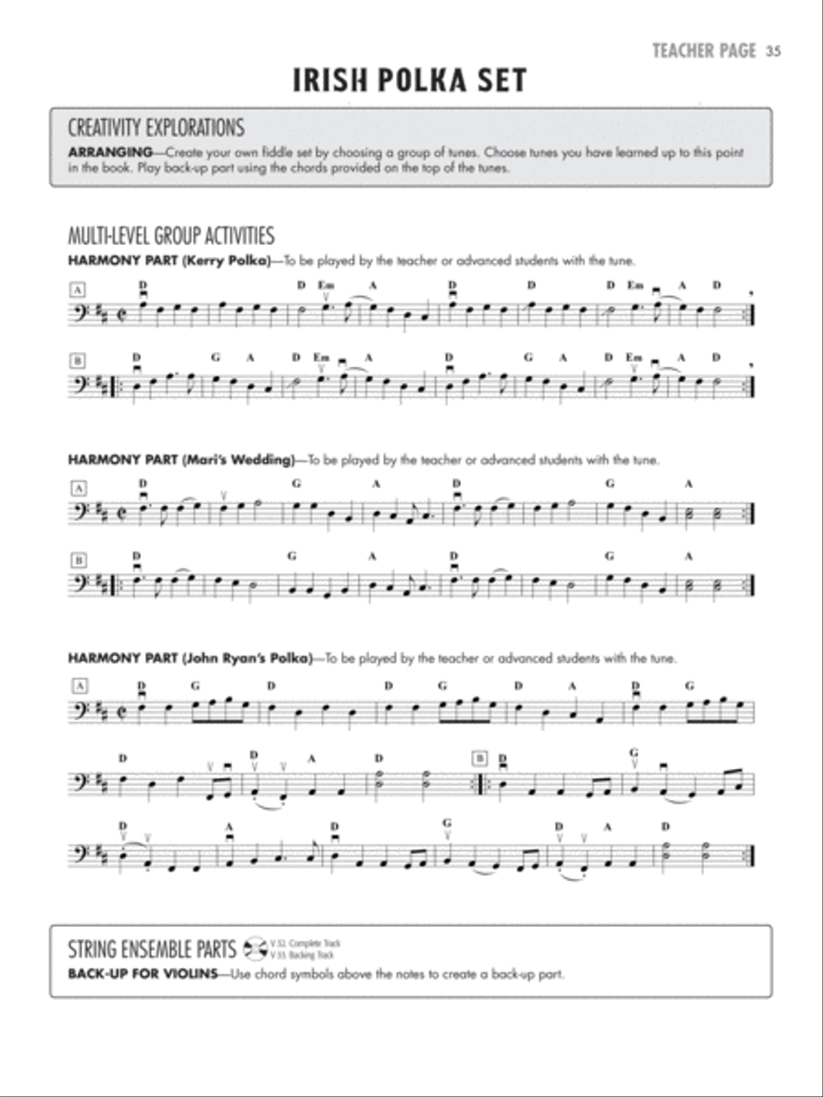 Fiddle & Song, Book 1 Chamber Orchestra scores gallery preview page 5