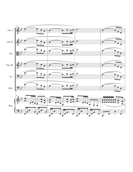 Silent Night for String Orchestra (or String Quartet) and Piano image number null