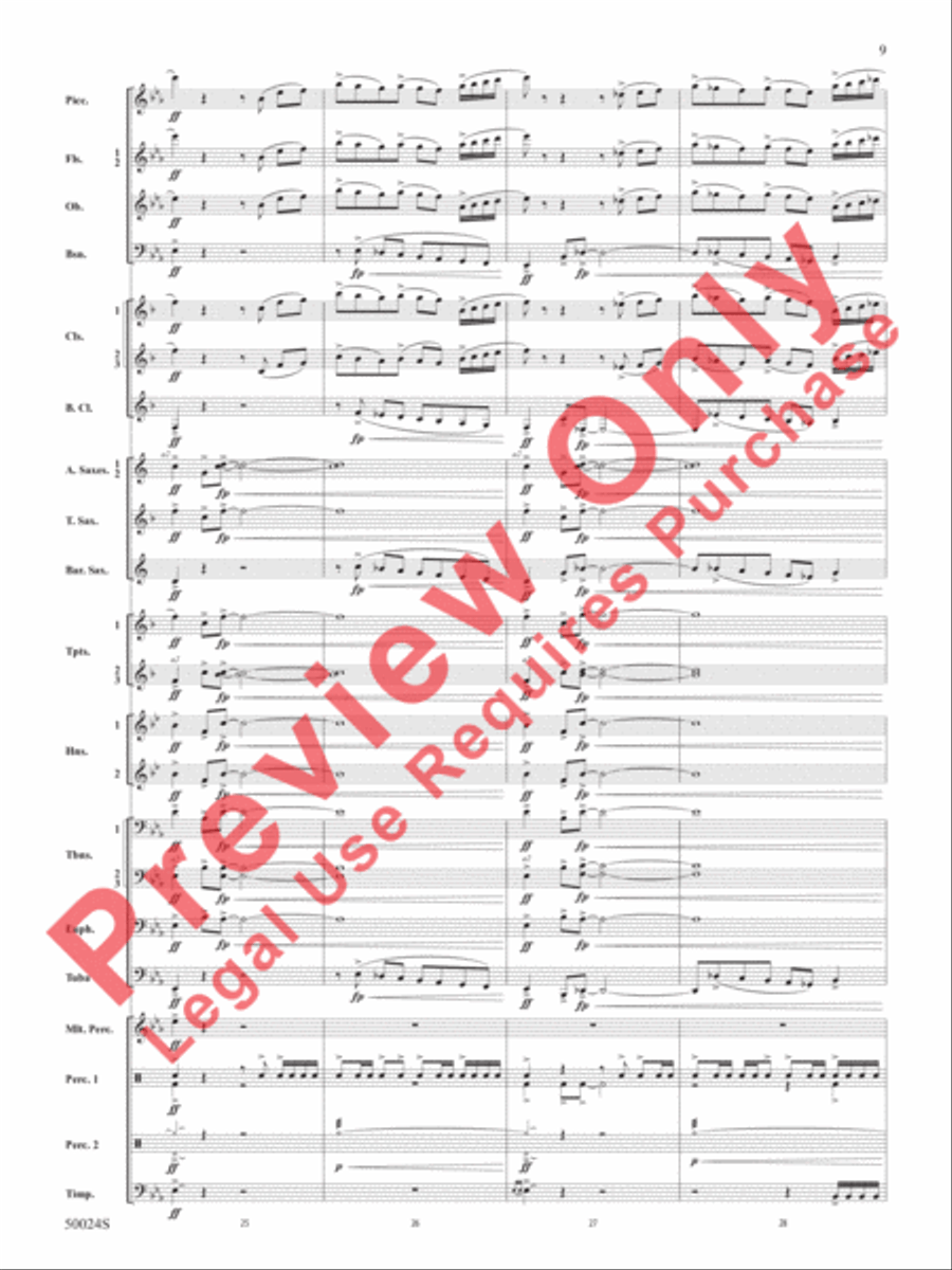 A Beacon of Light A Beacon of Light Concert Band scores gallery preview page 10