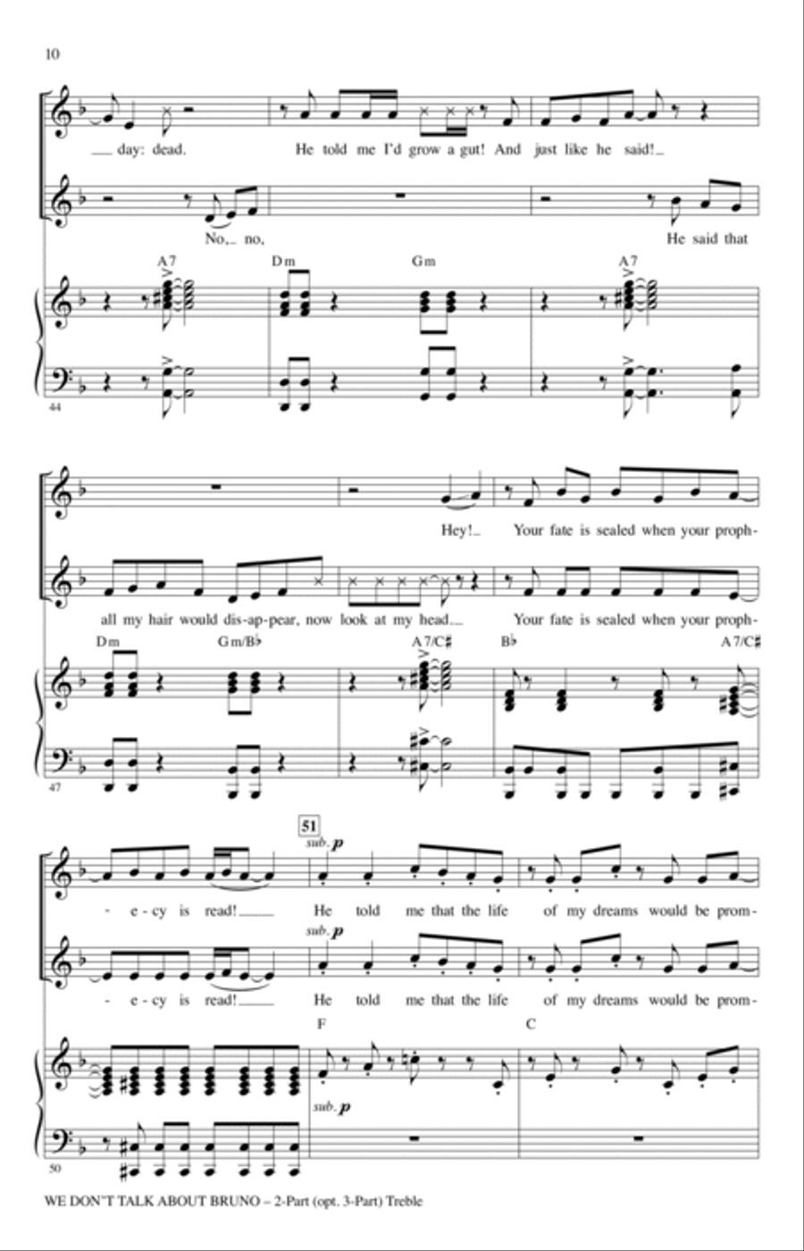 We Don't Talk About Bruno (arr. Audrey Snyder)