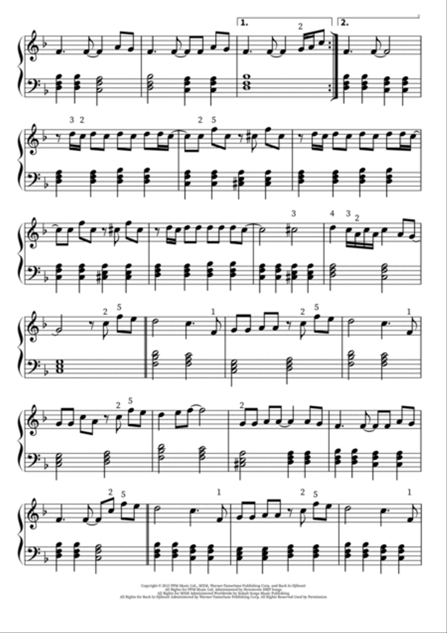 If I Could Fly Easy Piano scores gallery preview page 2