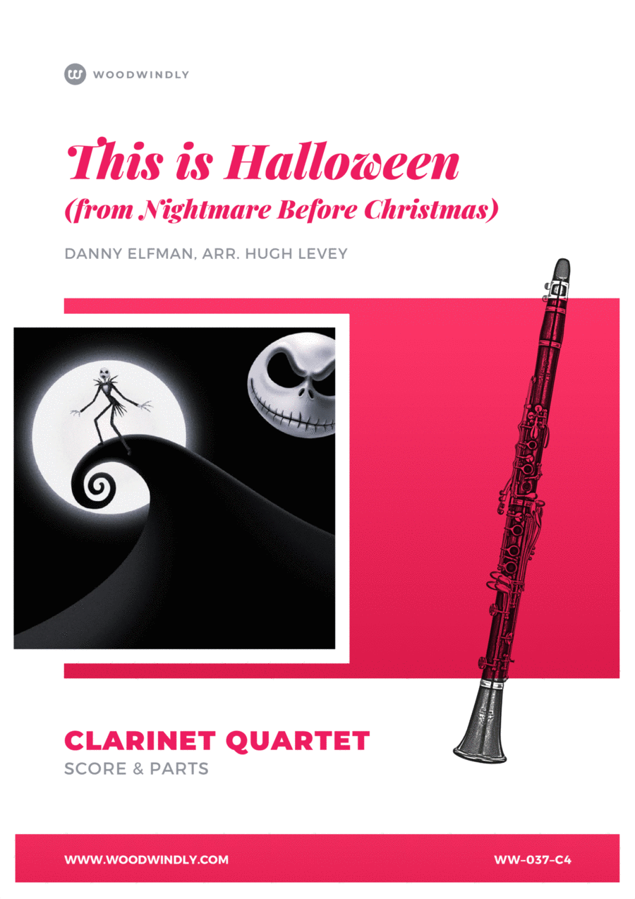 This Is Halloween Clarinet Quartet scores gallery preview page 1