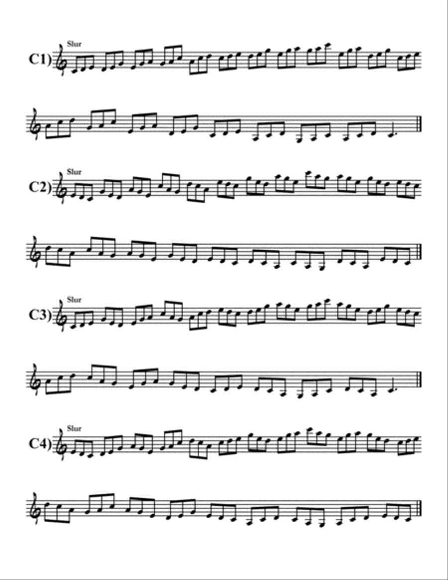 Pentatonic Tonalization Studies - Pro Level - by Eddie Lewis Trumpet Solo scores gallery preview page 4
